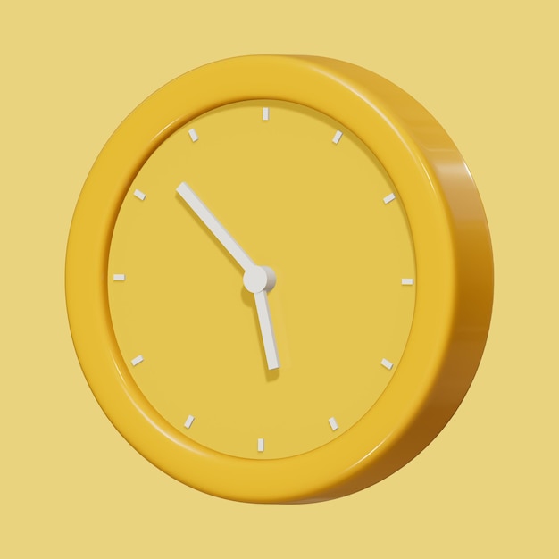 Horloge de réveil murale 3D