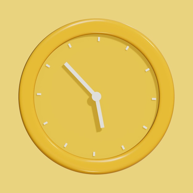 Horloge de réveil murale 3D