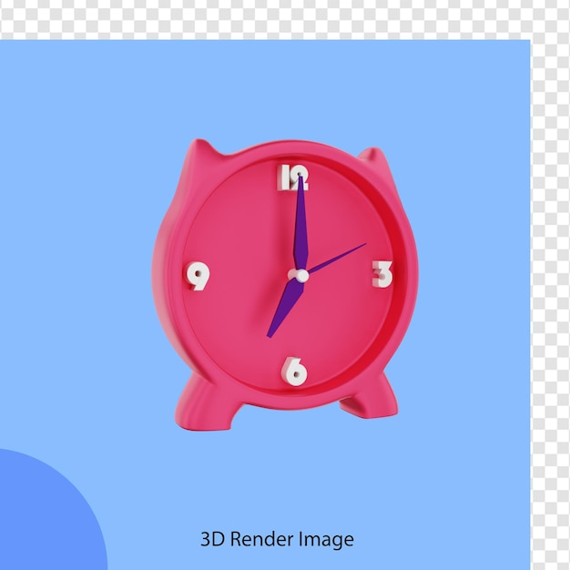 Horloge De Temps De Travail Des Finances De Rendu 3d