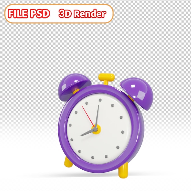 PSD horloge violet