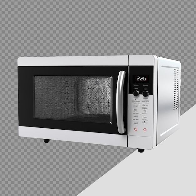 Horno microondas png aislado sobre fondo transparente