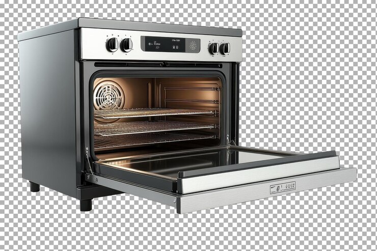 PSD un horno moderno con múltiples funciones de cocción en un diseño elegante para una preparación eficiente de las comidas