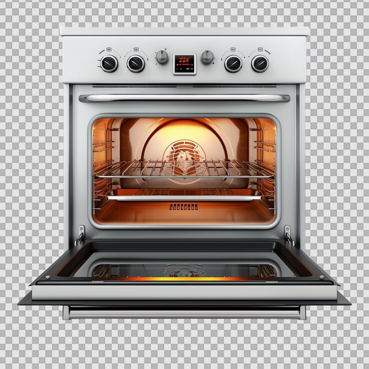 PSD horno sobre un fondo transparente