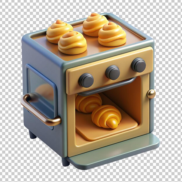 Horno de tostadora 3d png