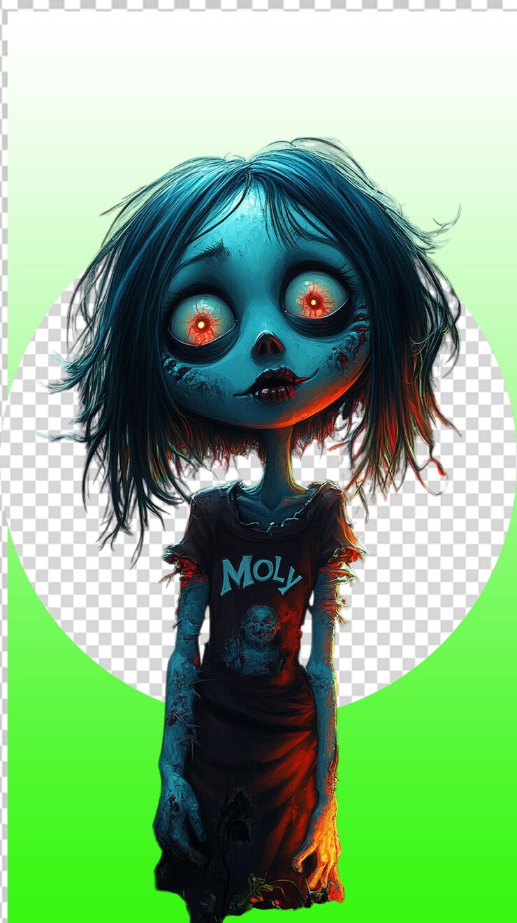 PSD el horror de la calabaza de halloween psd