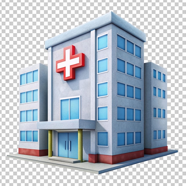 PSD hospital en un fondo transparente