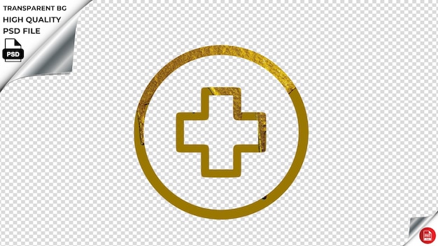 PSD hospital golden color melted paint psd transparent