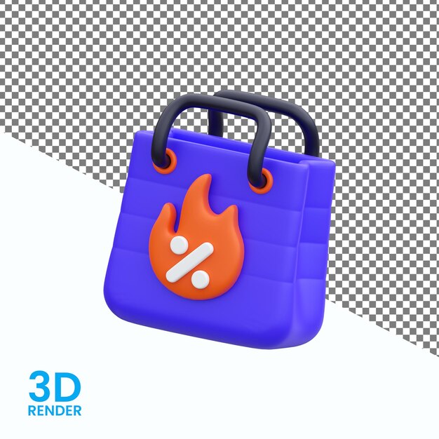 Hot deal cyber segunda-feira venda ícone 3d