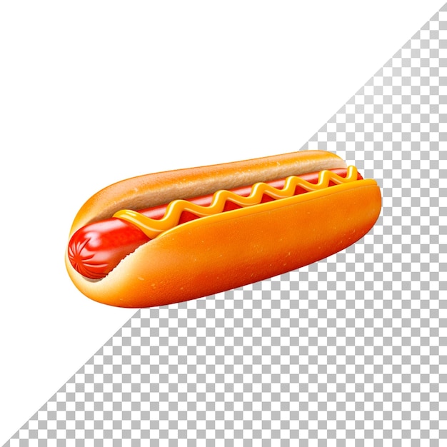 PSD hot dog in 3d