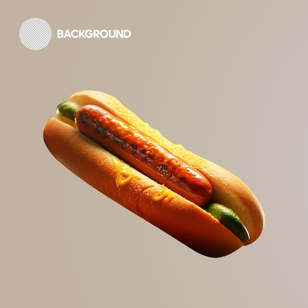 Hot dog psd png comida callejera