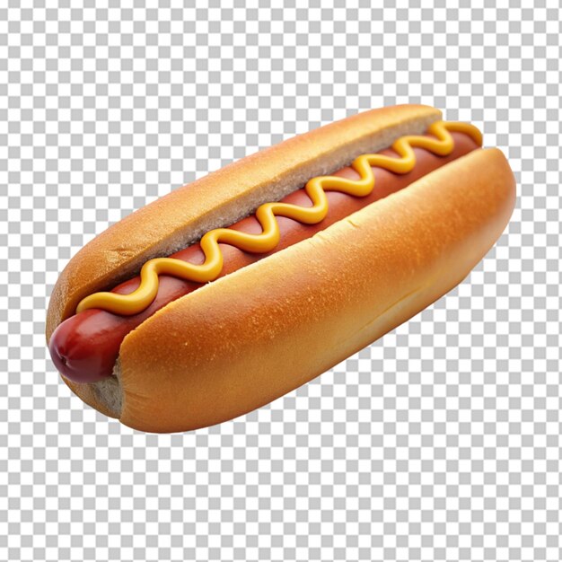 PSD hot-dog-snack auf einer durchsichtigen