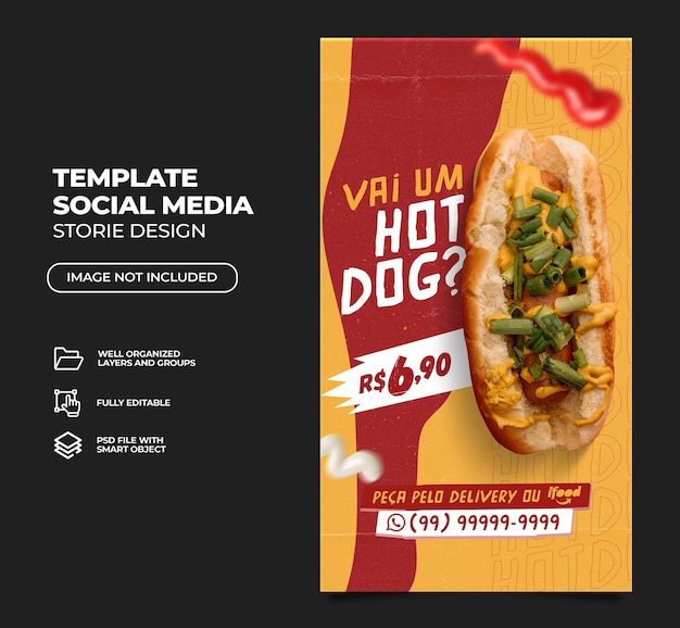 Hot Dog Social Media Brasile Portugues