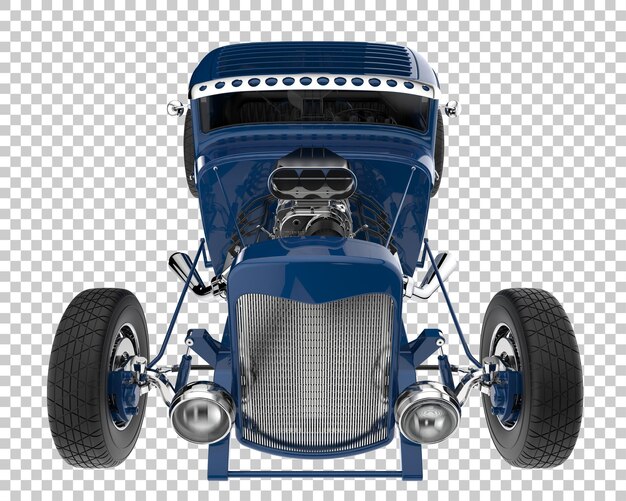 PSD hot rod em fundo transparente. renderização em 3d - ilustração