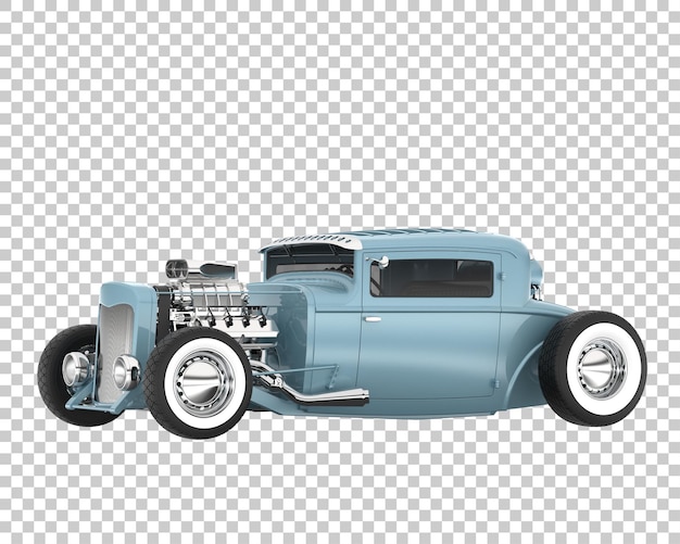 PSD hot rod em fundo transparente. renderização em 3d - ilustração