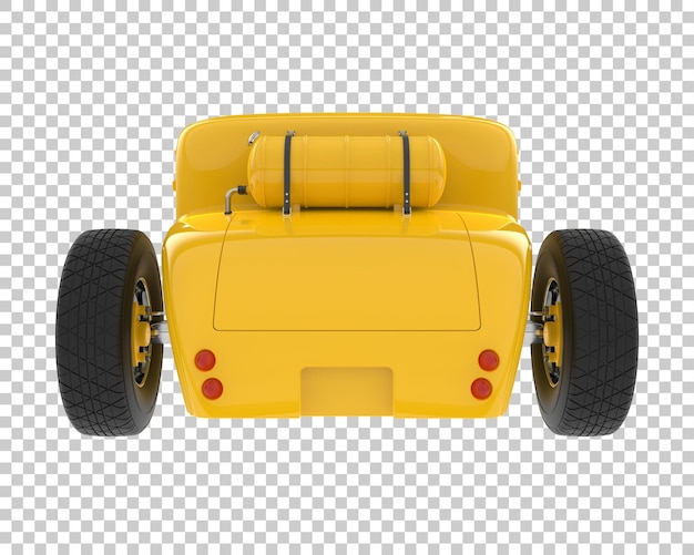 Hot Rod Sur Fond Transparent Illustration De Rendu 3d