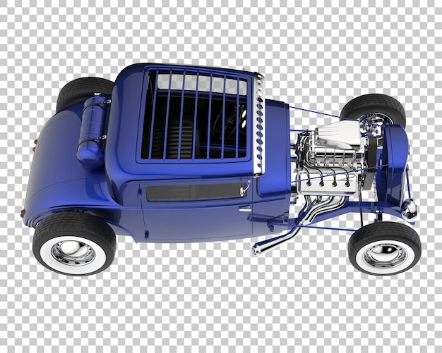 Hot Rod Sur Fond Transparent. Rendu 3d - Illustration