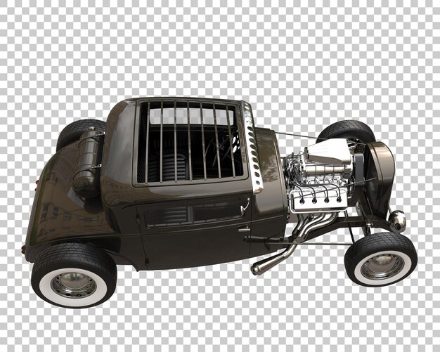 PSD hot rod sur fond transparent. rendu 3d - illustration