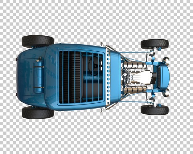 Hot Rod Sur Fond Transparent. Rendu 3d - Illustration