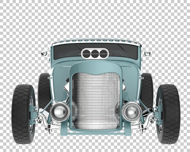 PSD hot rod sobre fondo transparente. representación 3d - ilustración