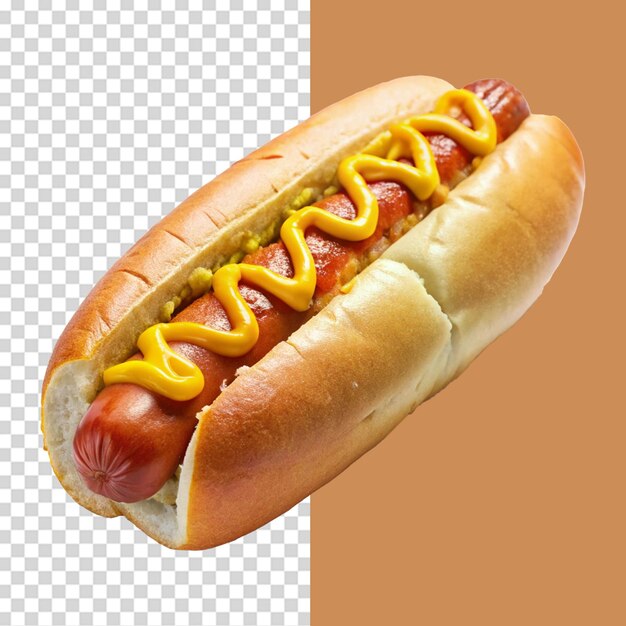 Hotdog isoliert auf durchsichtigem Hintergrund
