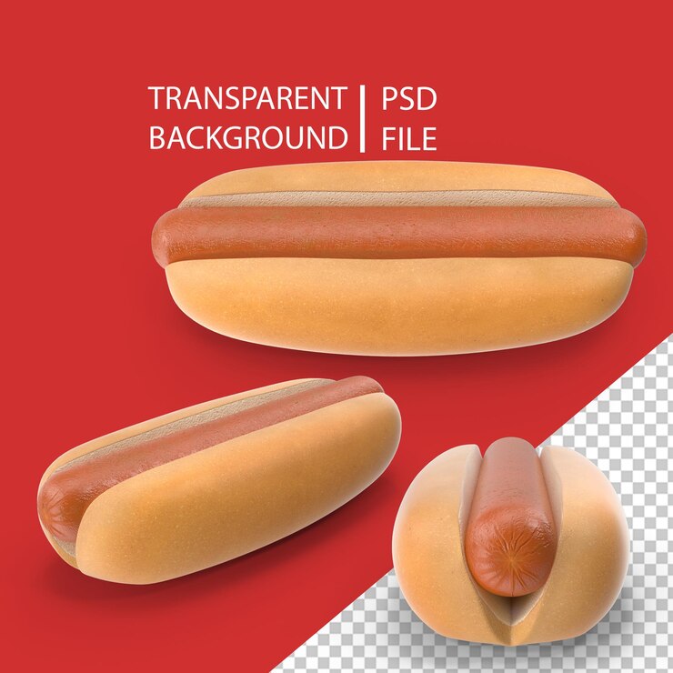 PSD hotdog png