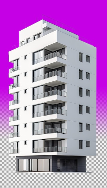 PSD hotel moderno em png