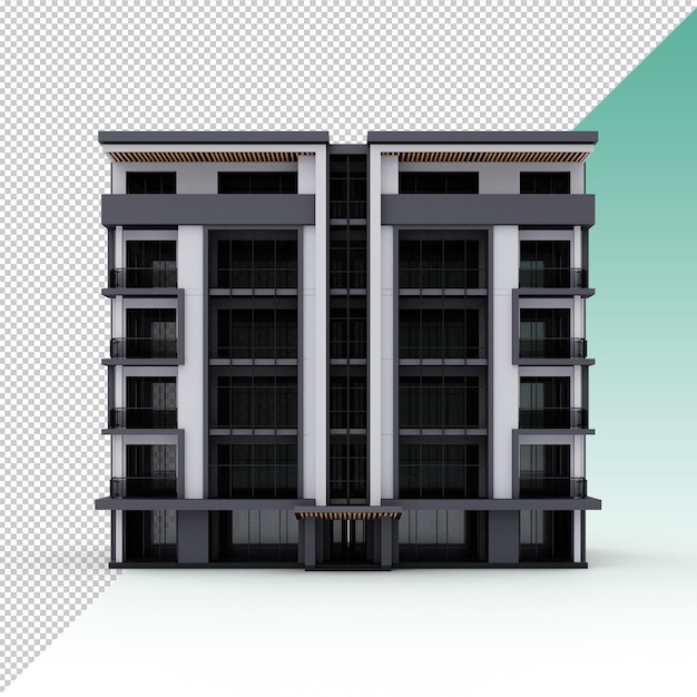 Hotelgebäude isoliert