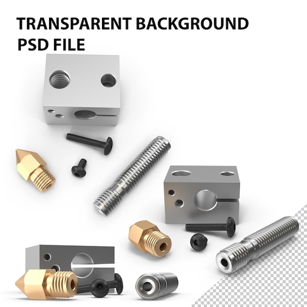 Hotend zerlegtes PNG