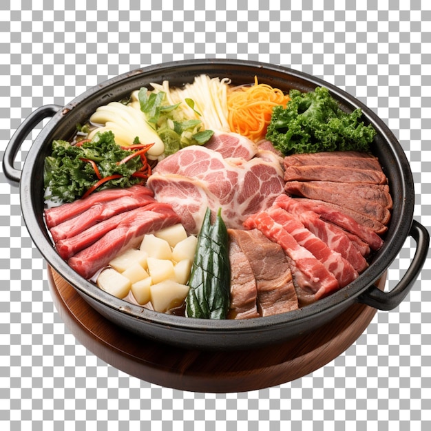 Hotpot em fundo transparente