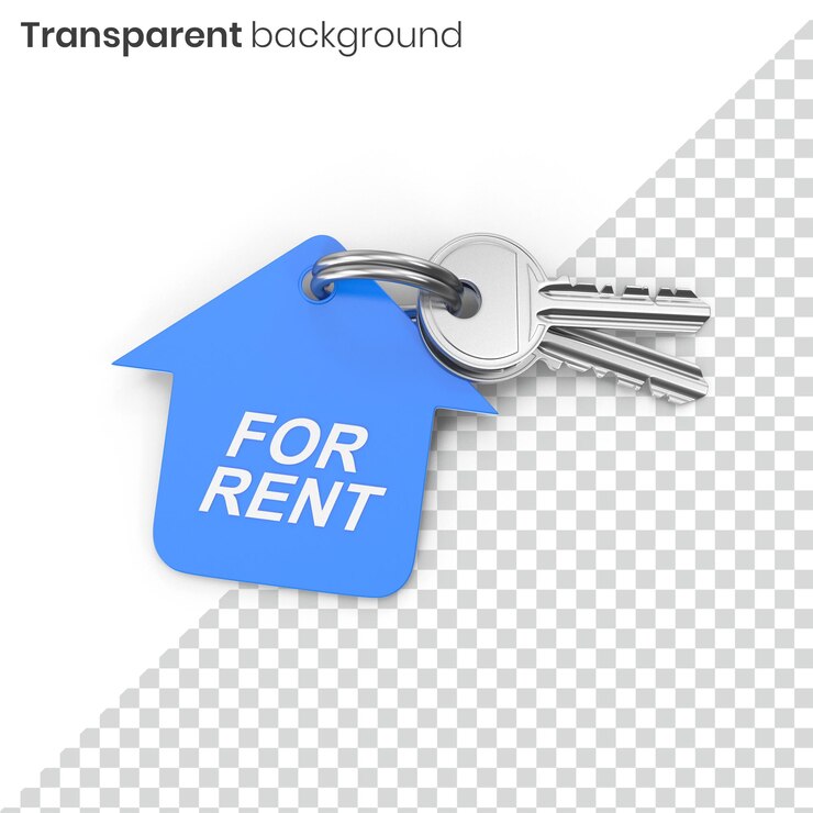PSD house keys for rent transparent psd real estate
