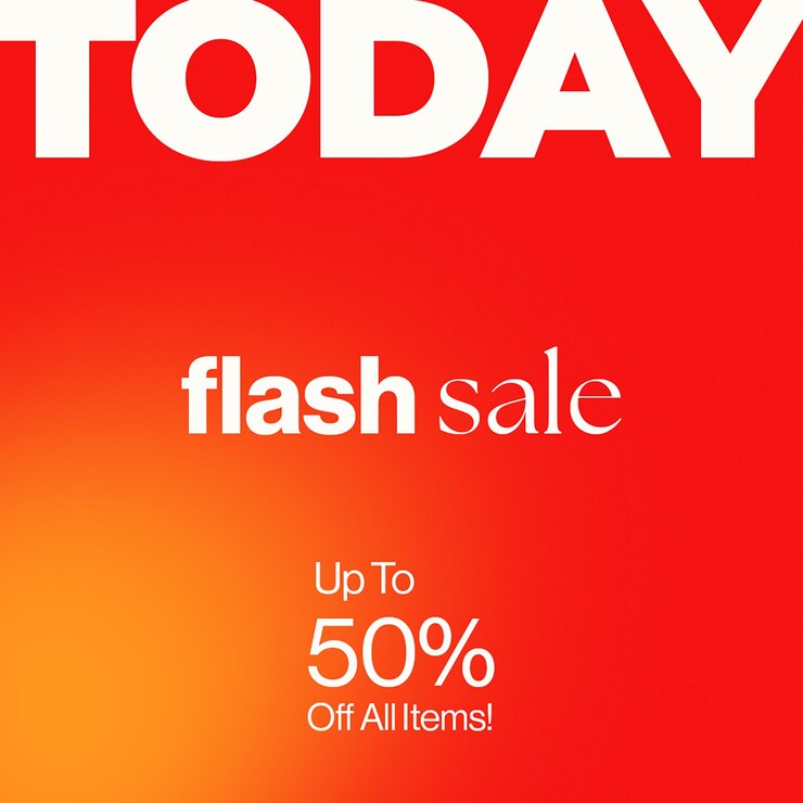 PSD hoy en día flash sale plantilla de publicación de instagram