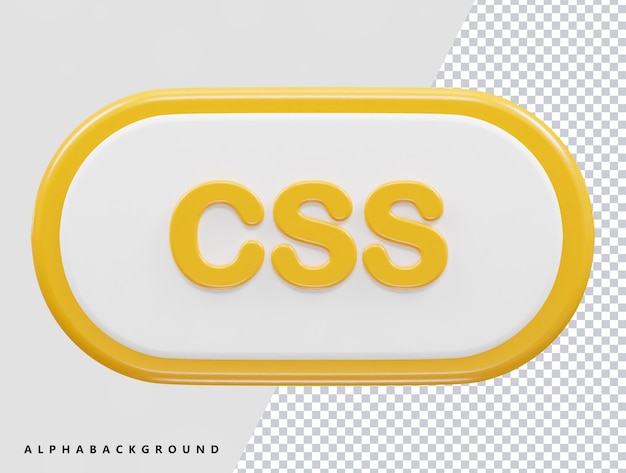 Html web ícone renderização 3d vector ilustração transparente