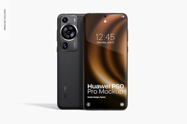 Huawei p60 pro mockup vista delantera