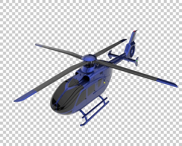 PSD hubschrauber auf transparentem hintergrund. 3d-rendering - abbildung