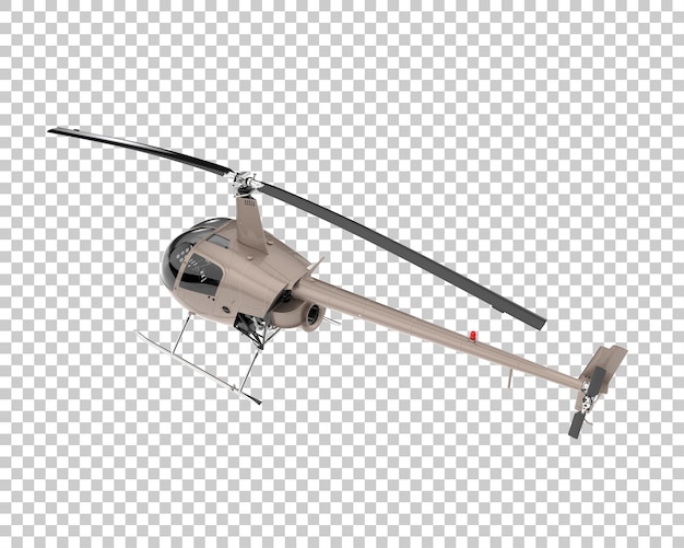 PSD hubschrauber auf transparentem hintergrund. 3d-rendering - abbildung