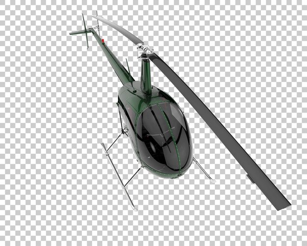 PSD hubschrauber auf transparentem hintergrund. 3d-rendering - abbildung