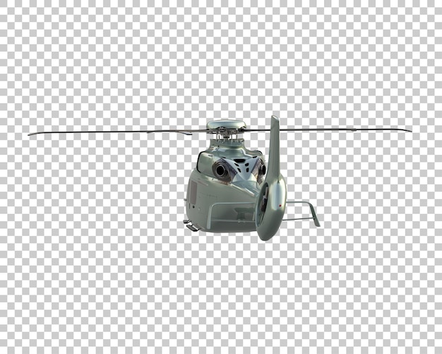 PSD hubschrauber isoliert auf dem hintergrund 3d-rendering-illustration