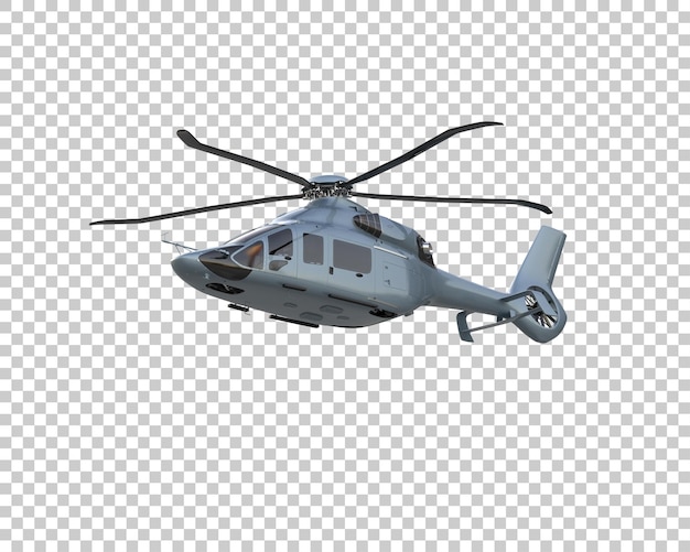 Hubschrauber isoliert auf dem Hintergrund 3D-Rendering-Illustration
