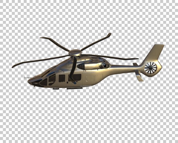 Hubschrauber isoliert auf dem Hintergrund 3D-Rendering-Illustration