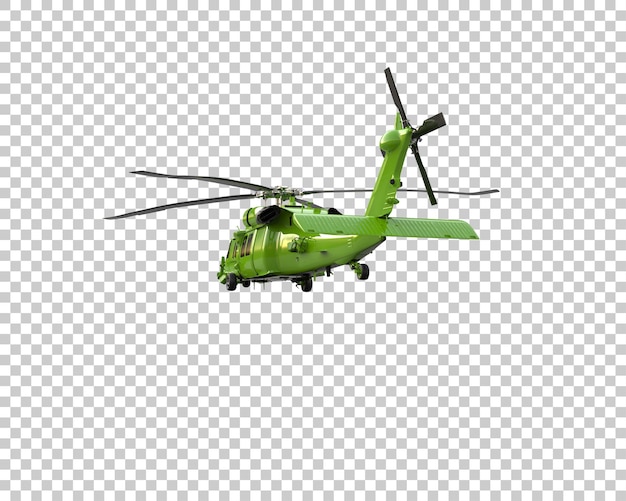 Hubschrauber isoliert auf dem Hintergrund 3D-Rendering-Illustration