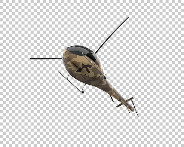Hubschrauber isoliert auf dem Hintergrund 3D-Rendering-Illustration