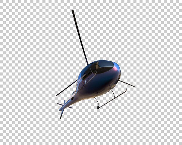 Hubschrauber isoliert auf dem Hintergrund 3D-Rendering-Illustration