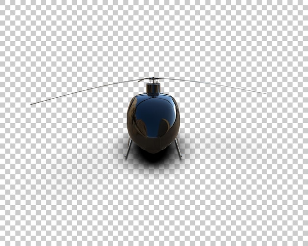 Hubschrauber isoliert auf dem Hintergrund 3D-Rendering-Illustration