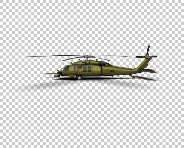 Hubschrauber isoliert auf dem Hintergrund 3D-Rendering-Illustration