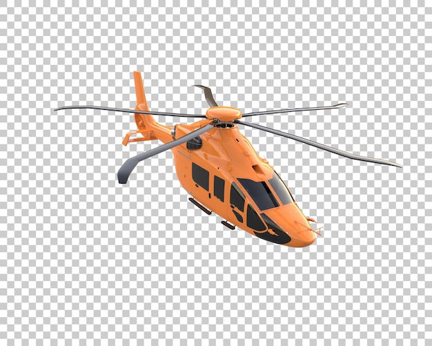 Hubschrauber isoliert auf dem Hintergrund 3D-Rendering-Illustration