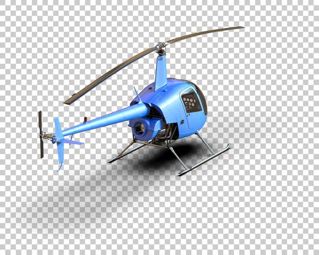 Hubschrauber isoliert auf dem Hintergrund 3D-Rendering-Illustration