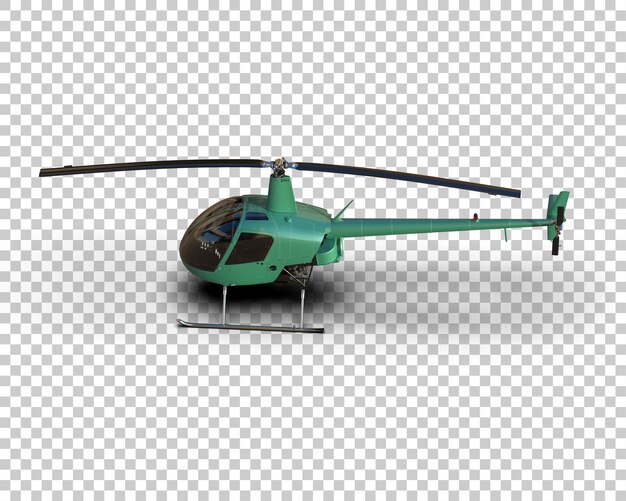 Hubschrauber isoliert auf dem Hintergrund 3D-Rendering-Illustration