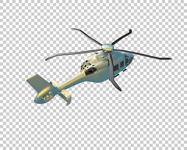 Hubschrauber isoliert auf dem Hintergrund 3D-Rendering-Illustration