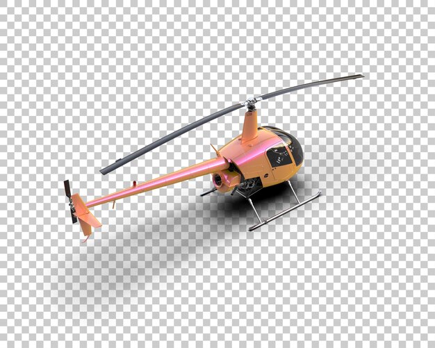 Hubschrauber isoliert auf dem Hintergrund 3D-Rendering-Illustration