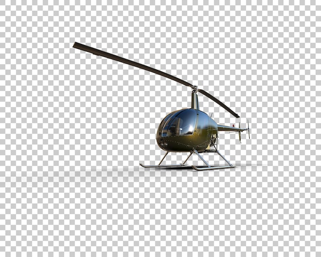 Hubschrauber isoliert auf dem Hintergrund 3D-Rendering-Illustration